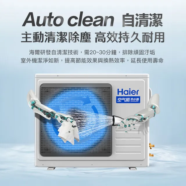 【Haier 海爾】500L R32雙變頻空氣源式熱泵熱水器(HP80W/500TFE7 不含基本安裝)