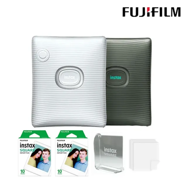 【FUJIFILM 富士】instax SQUARE Link 相印機 原廠公司貨(送20張底片旋轉相框超值組)