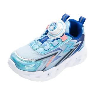 【POLI 波力】童鞋 波力 輕量旋轉扣電燈運動鞋 舒適 防臭 透氣 輕量 藍(POKX54526)