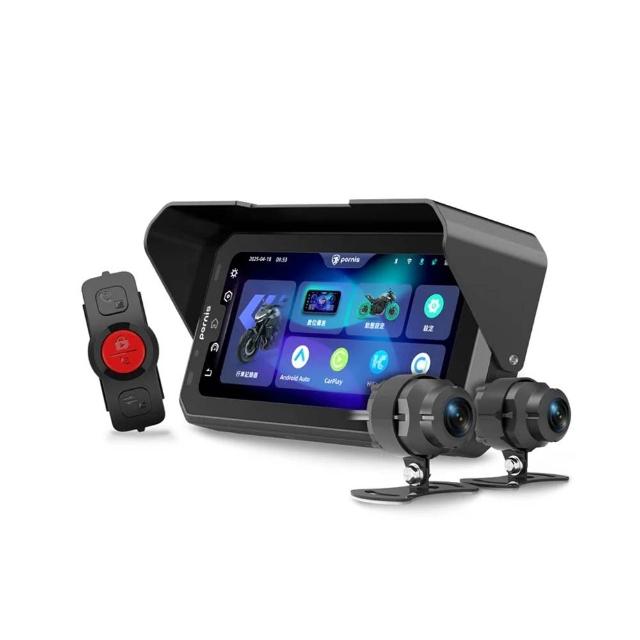 【Polaroid 寶麗來】鉑尼斯 Pernis MS700CL 大全配版 CarPlay 多媒體連動雙鏡機車行車記錄器(含胎壓/盲點)