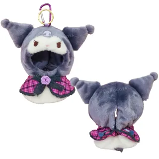 【小禮堂】雙11 Sanrio 三麗鷗 絨毛造型玩偶裝  格紋玫瑰 偶像應援 Kitty 美樂蒂 布丁狗 大耳狗(
