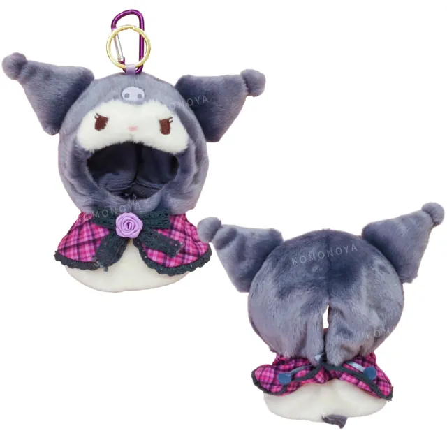 【小禮堂】雙11 Sanrio 三麗鷗 絨毛造型玩偶裝  格紋玫瑰 偶像應援 Kitty 美樂蒂 布丁狗 大耳狗(