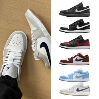 【NIKE 耐吉】運動鞋 休閒鞋 喬丹 低筒 AIR JORDAN 1 LOW 男鞋 藍白黑紅 AJ1 低 多款(HV5968-001&)