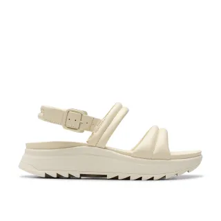 【Clarks】女鞋 Dash Lite Surf 時尚蓬鬆感齒紋底設計厚底輕量涼鞋(CLF82551S)