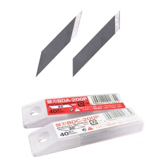 【CHOSEN】日本製NT BDC-200P 30度/BDA-200P 45度筆刀雕刻刀片 1盒40片(適用CHOSEN超音波切割刀刀片)
