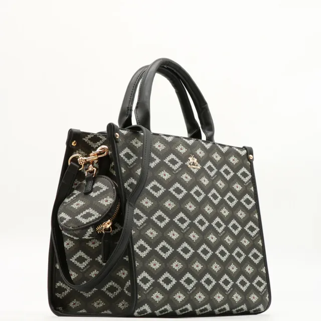 【LA MARTINA】交換禮物 直播限定 義大利原裝進口 限量2折 頂級花繡紋托特包肩背包 1570T 全新專櫃展示品