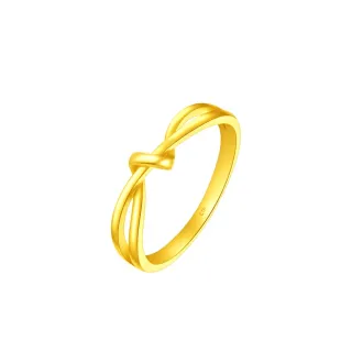 【周大福】ING系列愛無盡扭結黃金戒指_計價黃金(港圍11號)