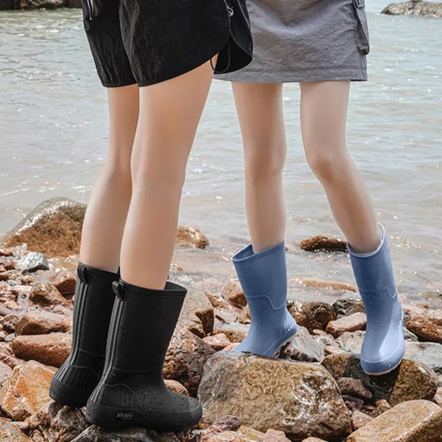 【LEEHER】防水雨鞋/防滑輕便/女生雨靴/靴子/鞋子/戶外鞋/中筒膠鞋/夏天透氣/雨鞋/雨靴/中