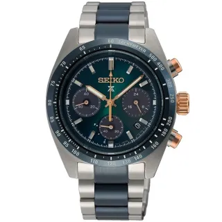 【SEIKO 精工】官方授權 Prospex台灣限量 SPEEDTIMER 疾速領先者 太陽能計時腕錶-錶徑39mm SK008(SSC925P1)