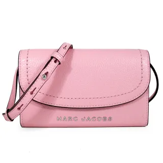 【MARC JACOBS】荔枝紋皮革WOC斜背包(泡泡糖粉色)