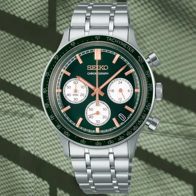 【SEIKO 精工】CS系列 經典計時腕錶 錶 週年慶 雙11 (SSB481P1/8T63-03P0G)