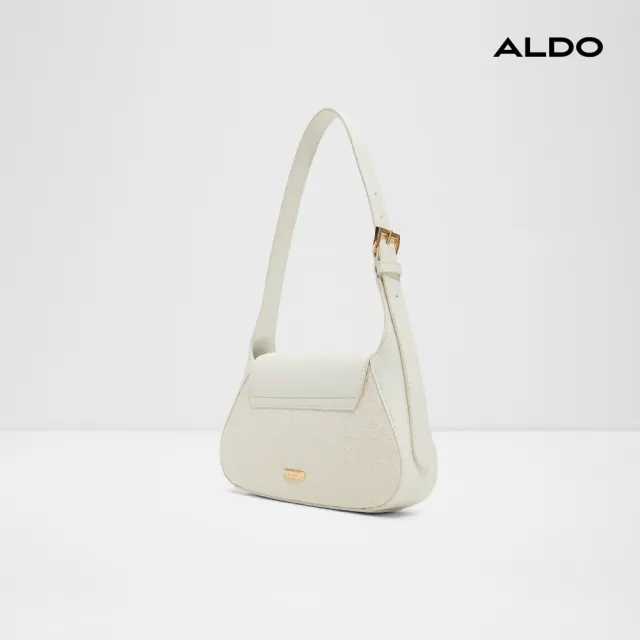 【ALDO】RHIANON- 時尚優雅長背帶單肩包(白色)