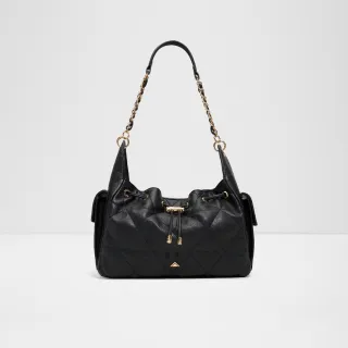 【ALDO】ZARIYA-經典菱格紋設計鍊條肩背包(黑色)