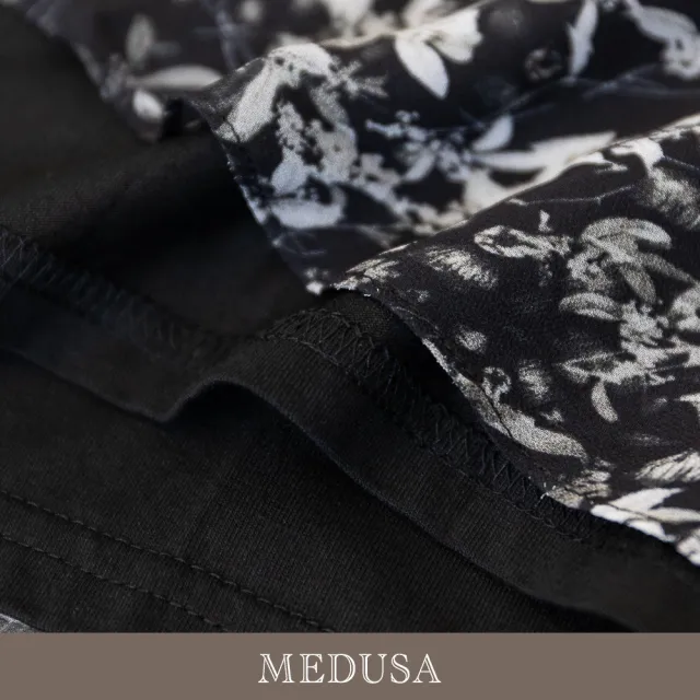 【MEDUSA 曼度莎】現貨-假兩件式碎花雪紡吊帶洋裝（M-XL）｜夏季洋裝 雪紡洋裝 吊帶洋裝(601-92406)