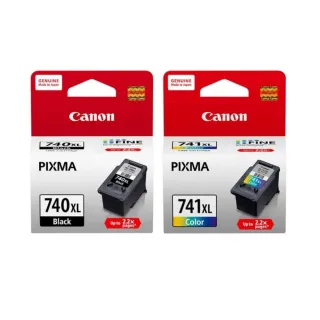 【Canon】官方直營 1黑1彩組★PG-740XL+CL-741XL高容量墨水匣(適用：MG3670/MG3170/MG4170/MG2270/MG3270)