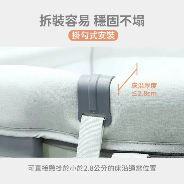 【Mibobebe】嬰兒床收納袋 床邊床掛袋(大容量置物 尿布多用途收納袋)