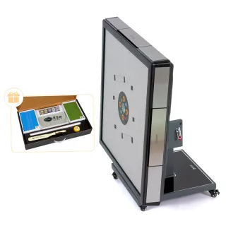 【商密特】T650輔助照明進化版 過山電動麻將桌 折疊款(不鏽鋼系列 金屬銀)
