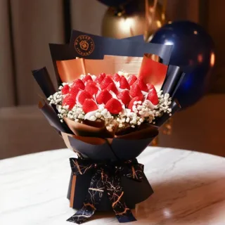 【MyDearStrawberries】璀璨巴黎大型草莓花束(水果花束/情人節/告白/生日禮物/超人氣花束/草莓)