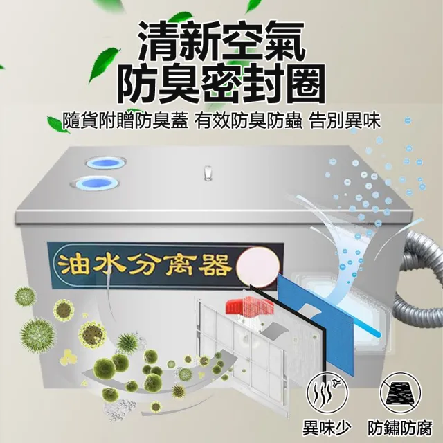 【AMITOF】油水分離器 50*30*30油水隔離器(油水分離 油污分離 油水隔離 截油槽 不鏽鋼隔油池)