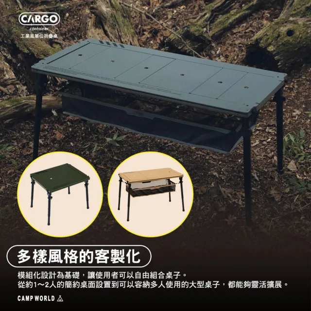 【Cargo】工業風3單位折疊桌(IGT 單位桌 折疊桌 桌子 摺疊桌 露營桌 桌 露營 逐露天下)