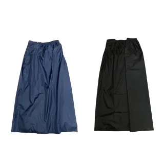 多功能輕量防曬防水雨裙 雙層布料 晴雨二用(機車族必備 2色可選-黑 藍色)
