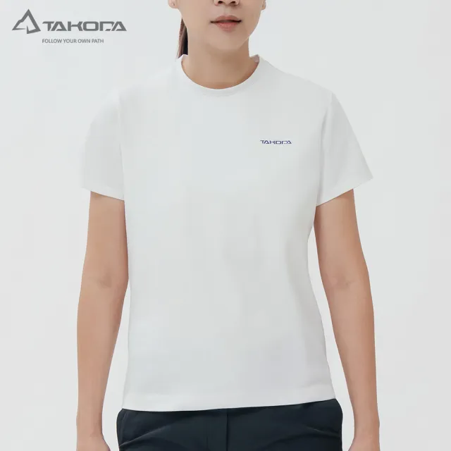 【TAKODA】Tipi 女純棉短袖印花系列-玉山 女款 兩色(親膚透氣/厚磅紮實)