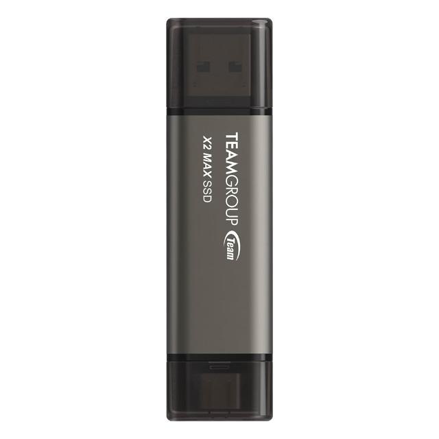 【Team 十銓】X2 MAX 2TB USB 3.2 Gen2/TYPE-C 雙介面行動外接式固態硬碟(讀取1000MB/s 五年保固)