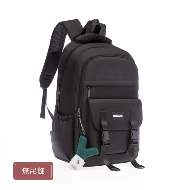 【MoodRiver】多口袋大容量 防潑水機能後背包(登機包 登山背包 電腦包 筆電包 旅行 收納 韓國風格)
