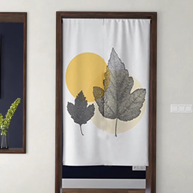 【嵐楓居家】買一送一富貴吉祥系列長門簾 風水簾85cm*180cm2入(門簾/風水簾/長門簾/免打孔穿桿門簾)