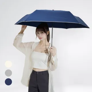 【雨傘王】BigRed 鋼TANK 21吋自動折傘 超抗風 省力收 防潑水 反光設計(終身免費維修)