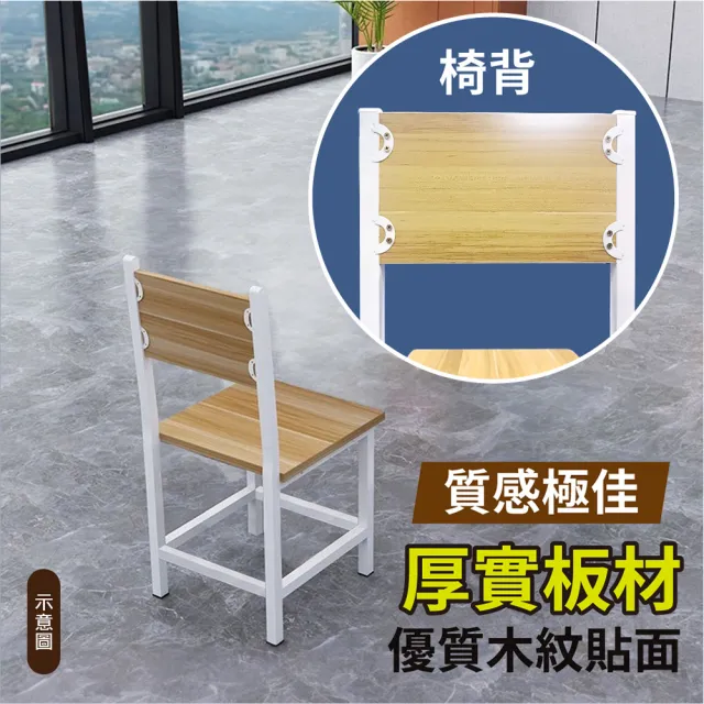 【VENCEDOR】現代風 簡易組裝椅(餐桌 椅凳 椅 書桌椅 餐桌椅 木椅 休閒椅-1入)