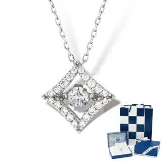 【Crossfor New York】正版日本原裝純銀懸浮閃動項鍊 -許願星(提袋 禮盒 生日禮物 情人節送禮)