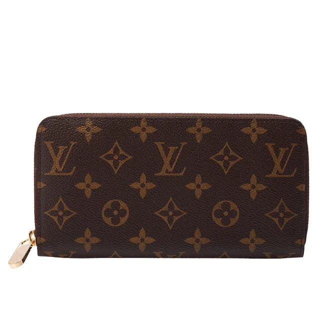 【Louis Vuitton 路易威登】M42616 經典Monogram花紋拉鍊長夾