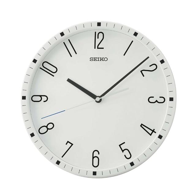 【SEIKO 精工】內數字外刻度 靜音 時鐘 掛鐘QXA818W(日本原廠機芯、滑動式秒針)
