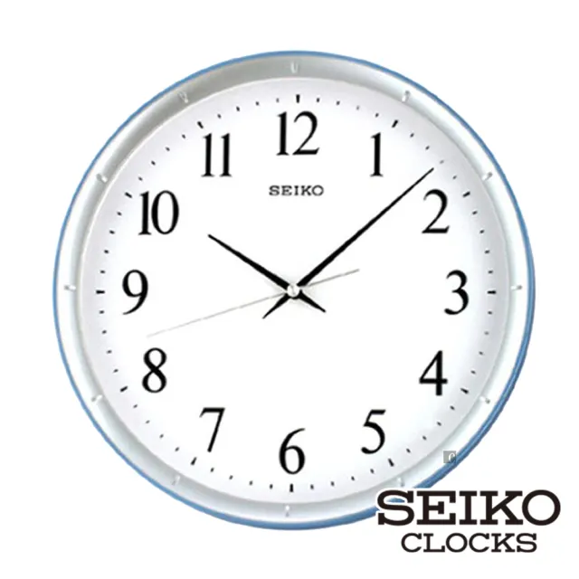 【SEIKO 精工】輕盈感空氣色彩指針壁掛鐘QXA378-藍框/紫框(SEIKO、掛鐘、日本原廠機芯、靜音指針)