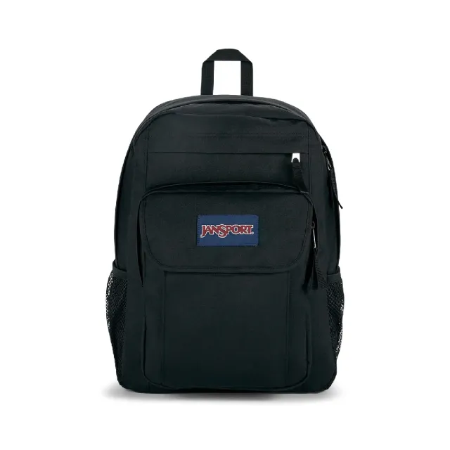 【JANSPORT】後背包 Union Pack 經典黑 27L 水瓶側袋 15吋筆電包 書包 多夾層(JS0A4NVC008)