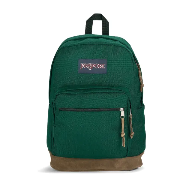 【JANSPORT】後背包 Right Pack 杜松綠 28L 15吋筆電包 書包 水瓶側袋 Cordura JS0A4QVA7F7