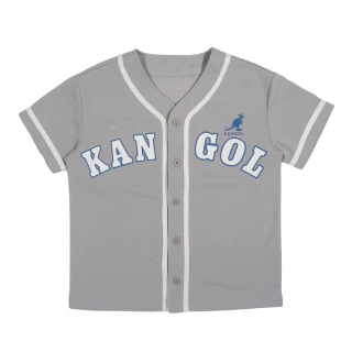 【KANGOL】KANGOL 兒童棒球襯衫 短袖 灰色 中性款 65261470 12 noW33