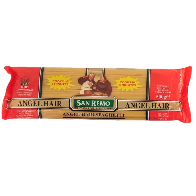 【美味大師】SAN REMO 聖雷蒙天使細麵(500gx20包/箱)