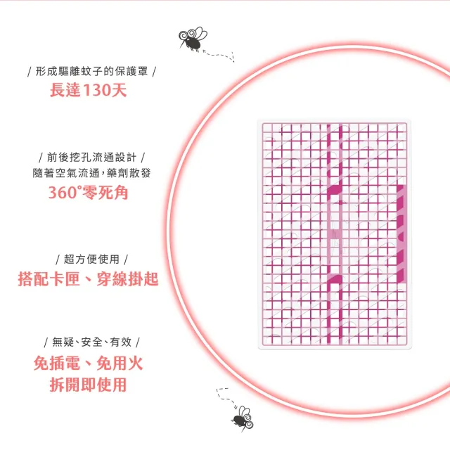 【鱷魚】日本製130天防蚊片補充包-2片/盒(有效防治登革熱病媒蚊、防蚊掛片)