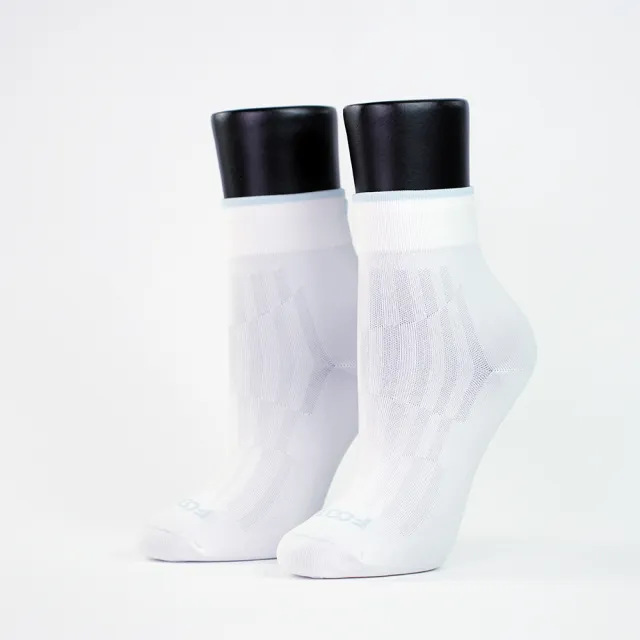 【FOOTER】-3℃ 輕透涼感襪(T76-白色)