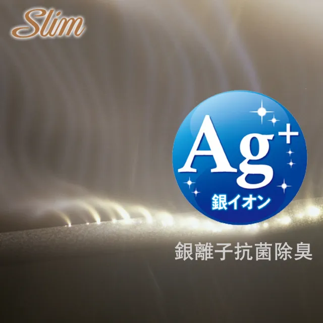 【SLIM】雙人加大銀離子蠶絲乳膠記憶膠獨立筒床墊6x6.2尺x27cm-加厚抗菌型