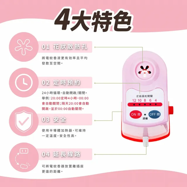 【鱷魚】液體電蚊香器液組合-5入/一組(日本原體、有效防治登革熱病媒蚊)