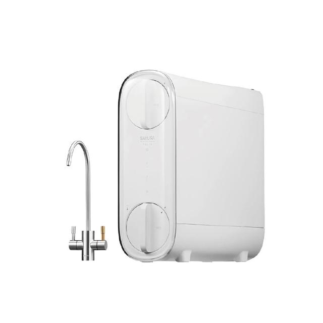 SAKURA櫻花牌 P-0233A 雙效RO淨水器，為櫥上型設計，容量4~5公升，採用濾芯淨水方式，有效去除水中雜質，提供純淨飲用水。規格130 x 442 x 395mm，單入裝，享有2年保固及BSMI認證（R51085），公司貨產自中國，適閤家庭使用，確保健康飲水品質。