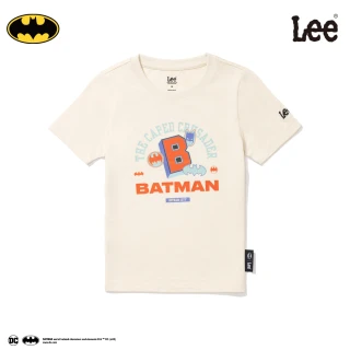 【Lee 官方旗艦】童裝 短袖T恤丨蝙蝠俠:披風戰士丨標準版型 共2色丨Batman(LB402094835/LB40209497W)