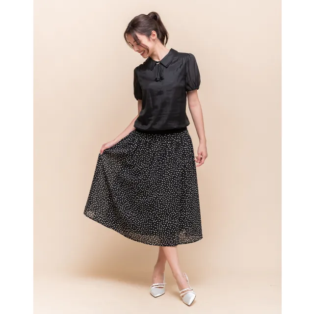 【perng yuh 芃諭名品】甜感豐盈 圓點 印花 長裙(2025 SS Collection｜4A春夏新品上市)