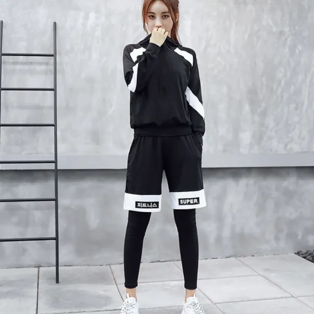 【希賽德】運動套裝 瑜珈運動 女瑜珈套裝服飾 瑜伽服裝衣服 運動健身瑜伽衣 韻律瑜珈衣 健身服(女運動服)