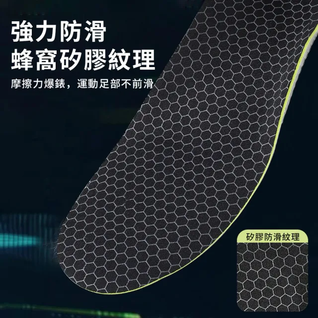 【YUNMI】618特惠 運動高彈減壓鞋墊 足弓機能鞋墊 扁平足鞋墊 足底筋膜炎鞋墊 足弓鞋墊 除臭鞋墊 運動鞋墊
