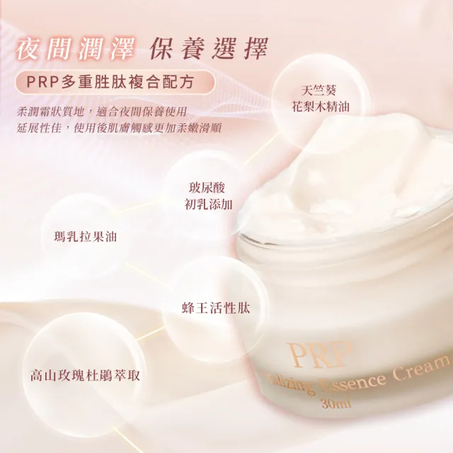 【APISERUM 愛比森】PRP逆時奇肌精華霜30ml(多重胜肽喚活因子/潤澤保濕)