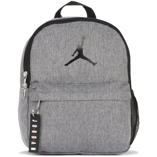 【NIKE 耐吉】JORDAN喬丹AIR MINI岩層灰雙肩小包 多夾層透氣後背包小孩書包時尚包包(JD2433080TD001)